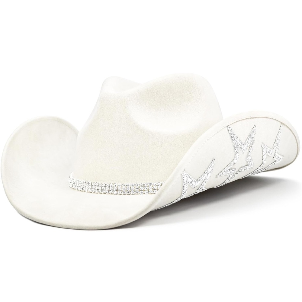Keilin Rhinestone Cowgirl Hat Disco Cowboy Hat